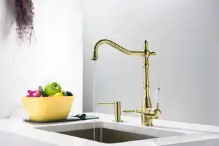 Blue Water SAXO MOSIĄDZ ANTYCZNY Bateria kuchenna z podłaczeniem do fitrów