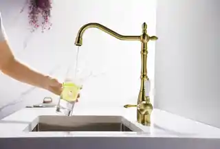 Blue Water SAXO MOSIĄDZ ANTYCZNY Bateria kuchenna z podłaczeniem do fitrów