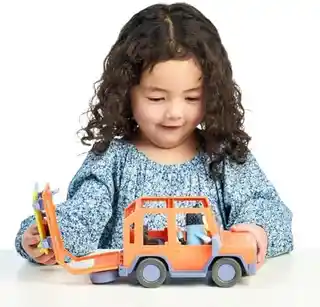 Bluey figurka samochód rodzinny, model BLU13018, niebieski, dla dzieci