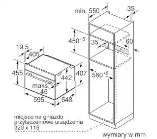 Bosch CMG633BS1 Srebrno-czarny Piekarnik z mikrofalą