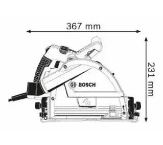 Bosch PILARKA TARCZOWA, ZAGŁĘBIARKA GKT 55 GCE 55MM 1400W+LB