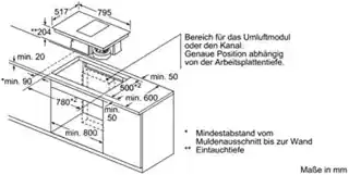 Bosch płyta elektryczna z okapem PKM845F11E, czarna, 4 pola, funkcja Booster, sterowanie dotykowe