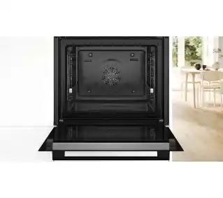 Bosch Serie 2 HQG572EB4 Termoobieg AirFry Czarny Piekarnik elektryczny parowy