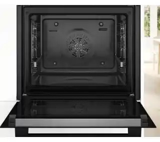 Bosch Serie 4 HRG272EB3 Termoobieg AirFry Czarny Piekarnik elektryczny parowy