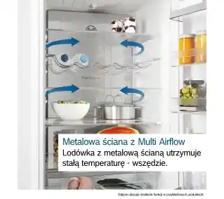 Bosch Serie 6 KGN394ICF Pełny No Frost 203cm Szuflada z kontrolą wilgotności Stal szczotkowana Lodówka