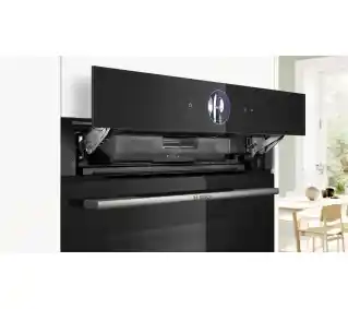 Bosch Serie 8 HSG7364B1 Termoobieg Termosonda Czarny Piekarnik elektryczny parowy