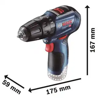 Bosch Wiertarko-wkrętarka BOSCH Professional GSB 12V-30 06019G9102