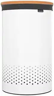 Brabantia Kosz na bieliznę 60L biały pokrywa z korka 104404