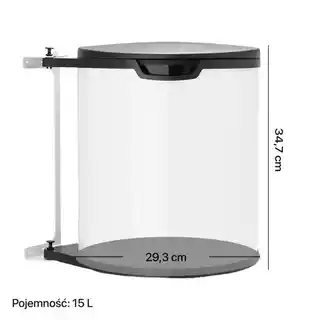 Brabantia Kosz na śmieci De Luxe 15L biały, model 42808