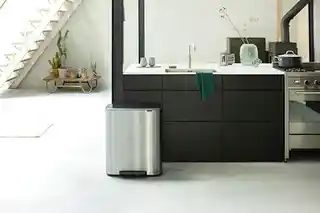 Brabantia Kosz na śmieci pedałowy 2x30L matowa stal FPP 211461