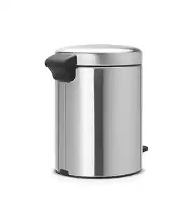 Brabantia kosz na śmieci pedalowy NewIcon 5 litrów matowa stal 112164