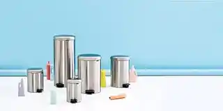 Brabantia kosz na śmieci pedalowy NewIcon 5 litrów matowa stal 112164