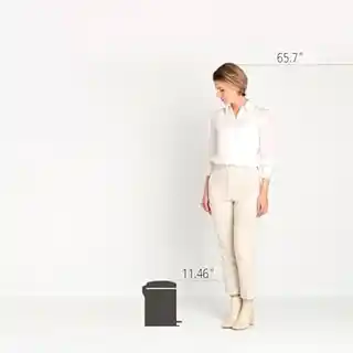 Brabantia kosz na śmieci pedalowy NewIcon 5 litrów mineralny beton szary 126284