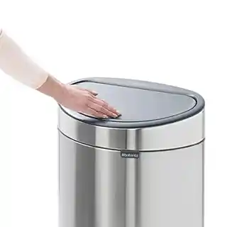 Brabantia Touch Bin kosz na śmieci 10 i 23 litrów matowa stal model 100680
