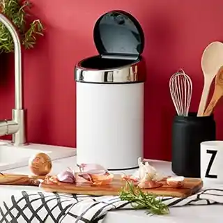 Brabantia Touch Bin 3L biały stal błyszcząca wieko model 364488