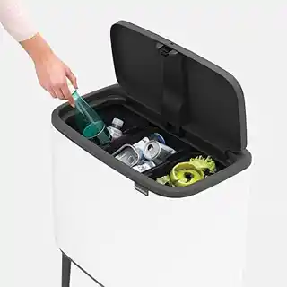 Brabantia Touch Bin Bo kosz na śmieci 3x11l matowa czerń 316067