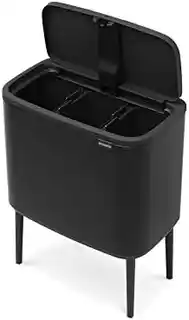 Brabantia Touch Bin Bo kosz na śmieci 3x11l matowa czerń 316067