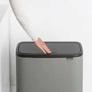 Brabantia Kosz na śmieci Touch Bin BO 3x11L, mineral concrete grey, model 127229