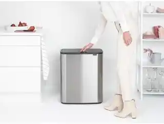 Brabantia Kosz na śmieci Touch Bin BO 60L stal matowa FPP 223082