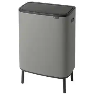 Brabantia Kosz na śmieci Touch Bin Hi Bo 2x30L mineral concrete grey 130663
