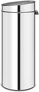 Brabantia kosz na śmieci Touch Bin New 30 litrów stal błyszczący 115325