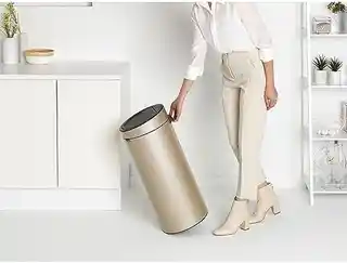 Brabantia Touch Bin New kosz na śmieci 30L champagne metaliczny 304507