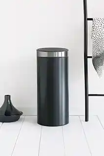 Brabantia Kosz Touch Bin New 30L czarny matowy, stal, model 115363
