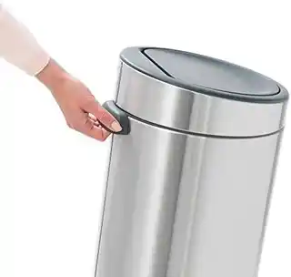 Brabantia Kosz Touch Bin New 30L czarny matowy, stal, model 115363