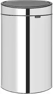 Brabantia kosz na śmieci Touch Bin New 40L stal błyszczący 112881