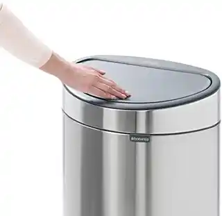 Brabantia kosz na śmieci Touch Bin New 40L stal błyszczący 112881
