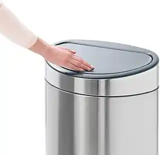 Brabantia Kosz na śmieci TOUCH BIN NEW 40L matowa czerń, stal matowa, FPP 114847