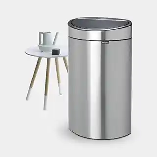Brabantia kosz na śmieci Touch Bin New 40L, matowa stal, model 114762