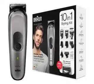 Braun MGK7320 BLK/SILV 8 nasadek 100min Trymer wielofunkcyjny