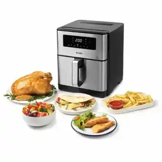 Breville Frytkownica VDF131X 9 L Czarny Stal 1700 W
