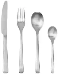 Broste Copenhagen Zestaw sztućców Hune 16 elementów, stal nierdzewna, nowoczesny design, numer 14479048