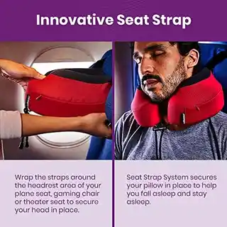 Cabeau Poduszka podróżna Evo S3 Czarny, ergonomiczna, antyalergiczna, wytrzymała, z wkładem memory foam