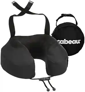 Cabeau Poduszka podróżna Evo S3 Czarny, ergonomiczna, antyalergiczna, wytrzymała, z wkładem memory foam