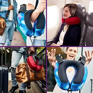 Cabeau Poduszka podróżna Evo S3 Szary, ergonomiczna, miękka, antyalergiczna, z wkładem memory foam, przenośna, zapięcie na rzep