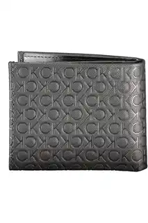 Calvin Klein Duży Portfel Męski Ck Must Mono Bifold 5Cc W/Coin K50K511941 Czarny
