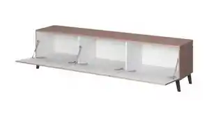 Cama Meble Szafka RTV Nova róż, 186x40x48 cm, mat