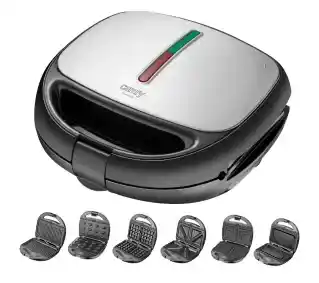 Camry CR 3057 Ciastka Gofry Kwadraty Trójkąty Omlet Panini 1200W Opiekacz