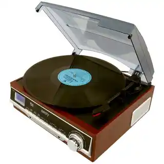Camry Gramofon CR 1168 Retro brązowy, manualny, napęd paskowy, wbudowane głośniki, prędkość 33 1/3, 45, 78 obr./min
