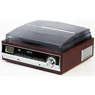 Camry Gramofon CR1113, brązowy, manualny, napęd paskowy, wbudowane głośniki, prędkości 33 1/3 45 78 obr/min