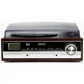 Camry Gramofon CR1113, brązowy, manualny, napęd paskowy, wbudowane głośniki, prędkości 33 1/3 45 78 obr/min