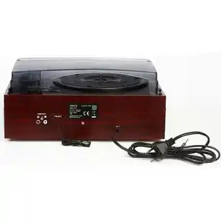 Camry Gramofon CR1113, brązowy, manualny, napęd paskowy, wbudowane głośniki, prędkości 33 1/3 45 78 obr/min