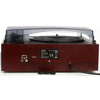 Camry Gramofon CR1113, brązowy, manualny, napęd paskowy, wbudowane głośniki, prędkości 33 1/3 45 78 obr/min