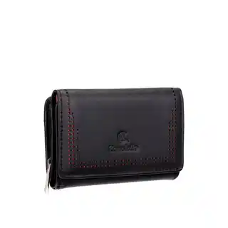 Canaletto Czarny damski portfel skórzany z perforacją laserową elegancja i funkcjonalność PD1225P52