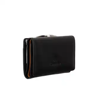 Canaletto Czarny damski portfel z perforacją laserową styl i funkcjonalność PD1224P51