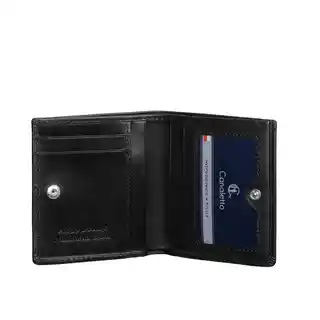 Canaletto Czarny portfel skórzany męski PM1031s164GR