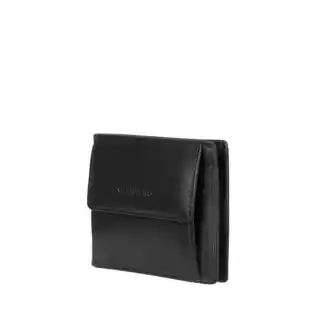 Canaletto Mały czarny skórzany portfel elegancja, funkcjonalność i ochrona RFID PM1055s163 GR